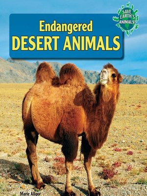 cover image of Endangered Desert Animals